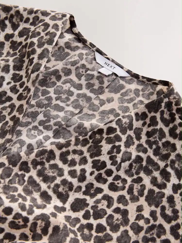 Next Relaxed Fit Animal Print Blouse
