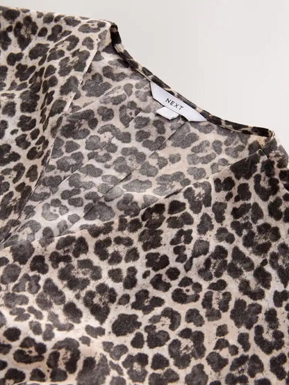 Next Relaxed Fit Animal Print Blouse