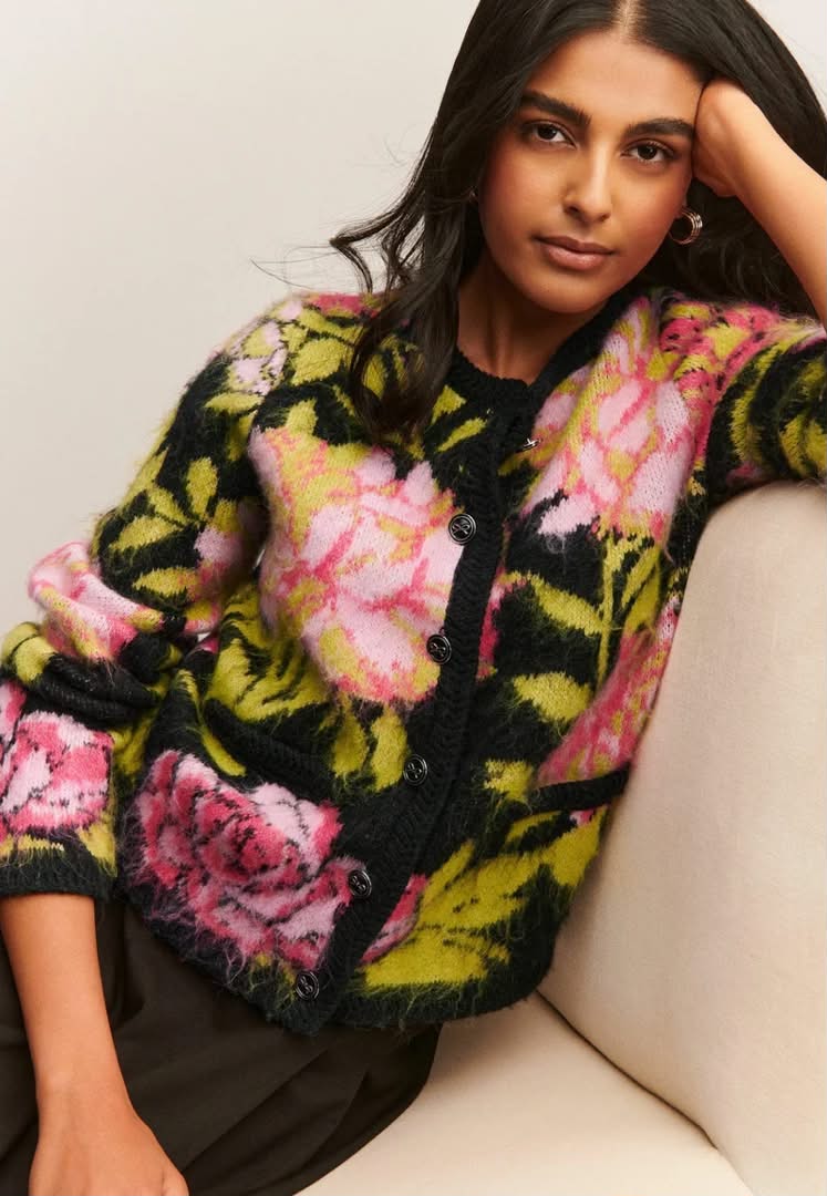 Next Cardigan Black Multi