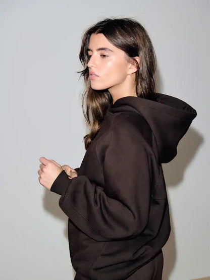 Chocolate Brown Relaxed Fit Heavy Weight Regular Length