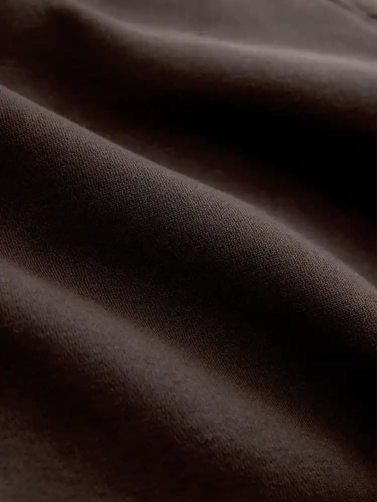 Chocolate Brown Relaxed Fit Heavy Weight Regular Length