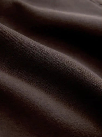 Chocolate Brown Relaxed Fit Heavy Weight Regular Length