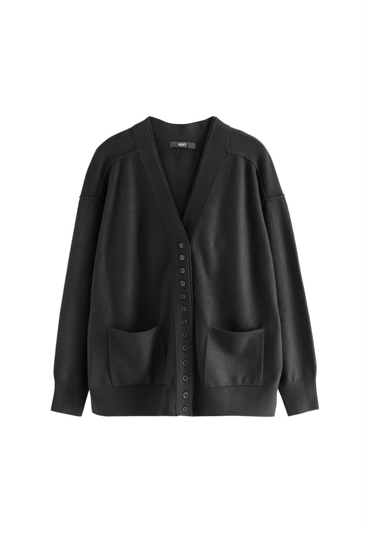 Next V-Neck Black Cardigan