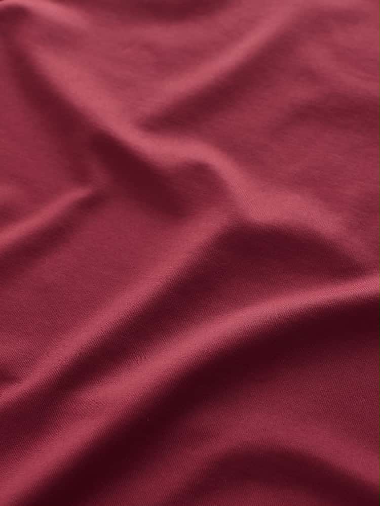 Burgundy Soft Touch Slash Half Sleeve T-Shirt