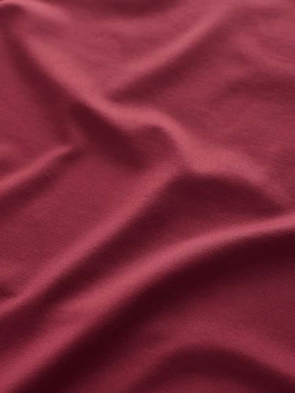 Burgundy Soft Touch Slash Half Sleeve T-Shirt