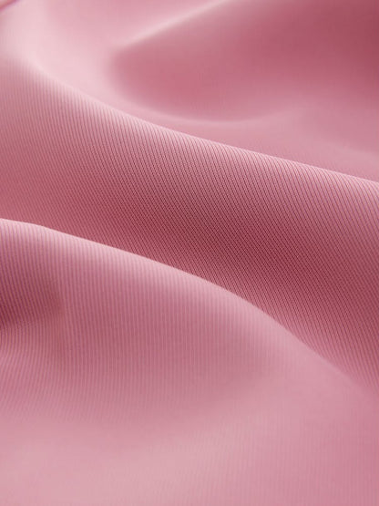 Pink Relaxed Ruched Sleeve Blazer