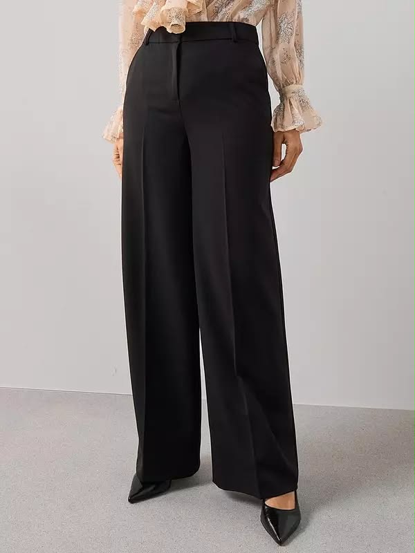 V by Very Black Wide Leg  Trouser