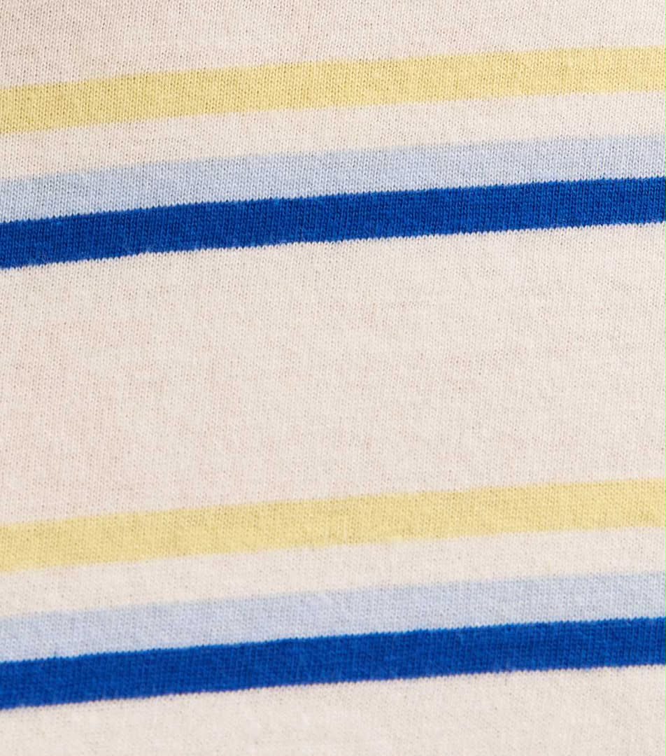 White Striped Boxy Fit T-Shirt