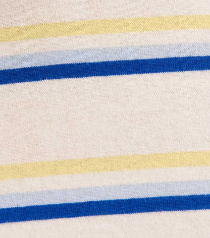 White Striped Boxy Fit T-Shirt
