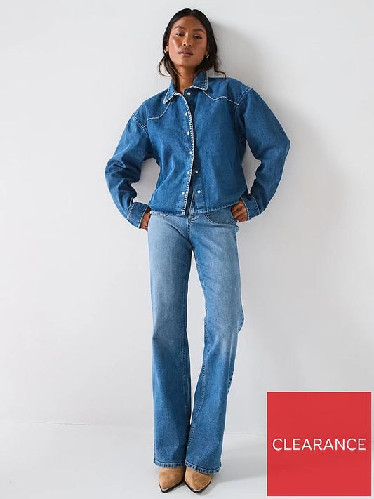 V by Very Rodeo Embroidery Denim Shirt