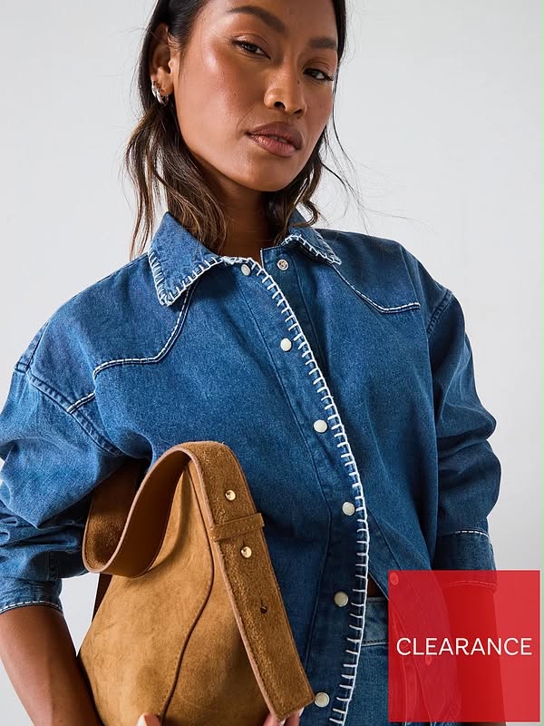 V by Very Rodeo Embroidery Denim Shirt