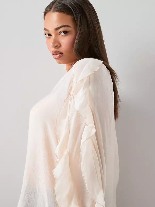 V by Very Ruffle Curve Blouse