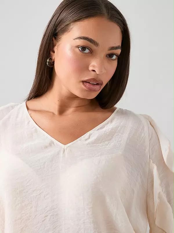 V by Very Ruffle Curve Blouse
