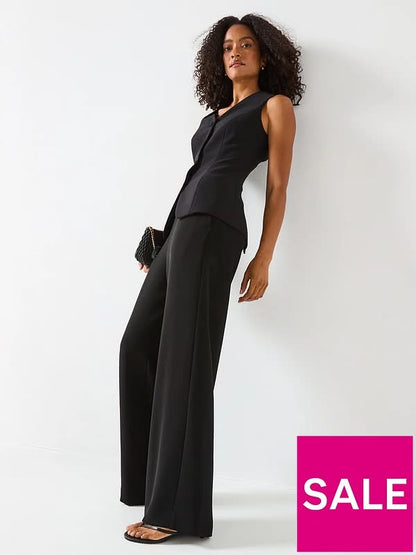 Buckle Detail Waistcoat Black