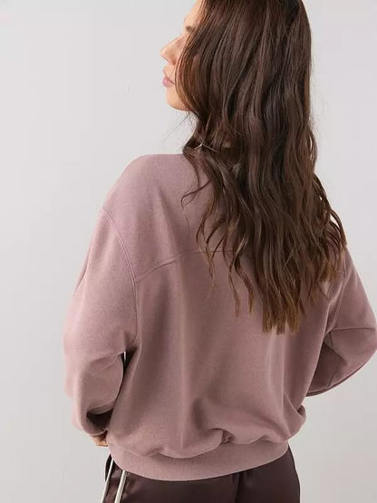 Crew Neck Sweatshirt Taupe