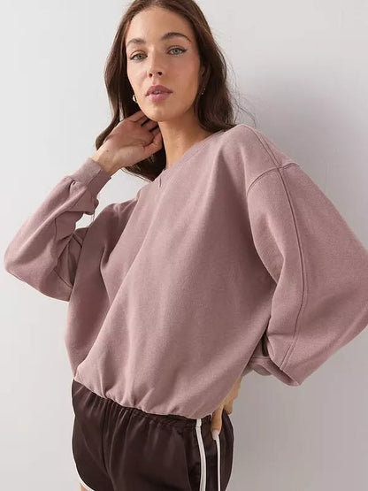 Crew Neck Sweatshirt - Taupe