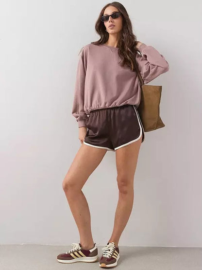 Crew Neck Sweatshirt - Taupe