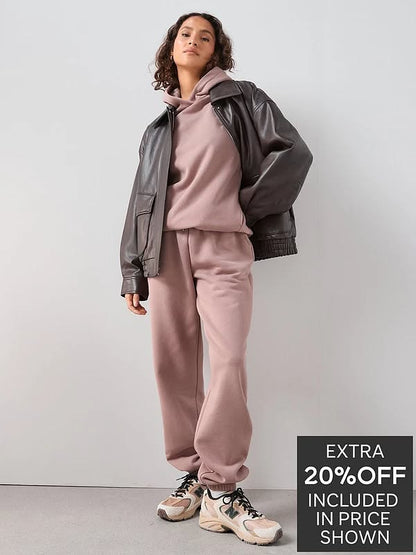 V by Very Relaxed Hoodie - Taupe