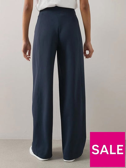 Scuba Wide Leg Trouser Co-ord Navy