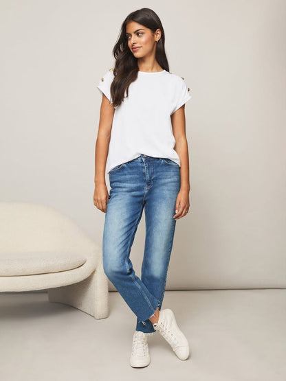 White Round Neck T-Shirt