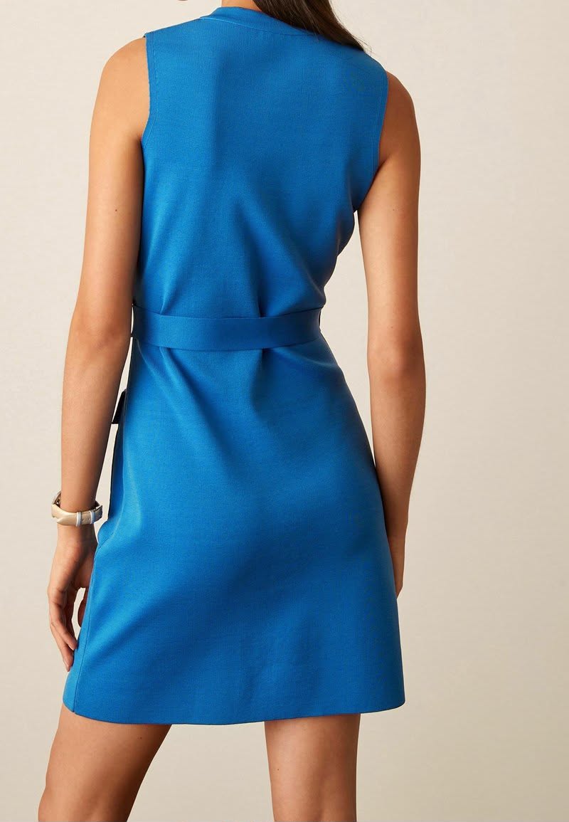 Next Blue Mini Shirt Dress