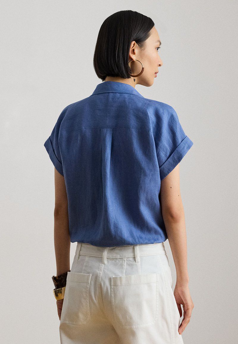 Relaxed Fit Linen Short Sleeve Shirt