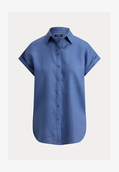 Relaxed Fit Linen Short Sleeve Shirt
