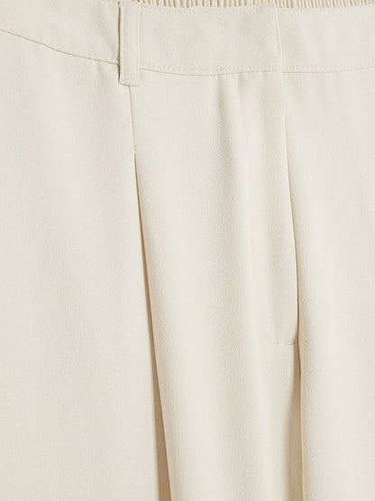 Cream Wide Leg Trouser