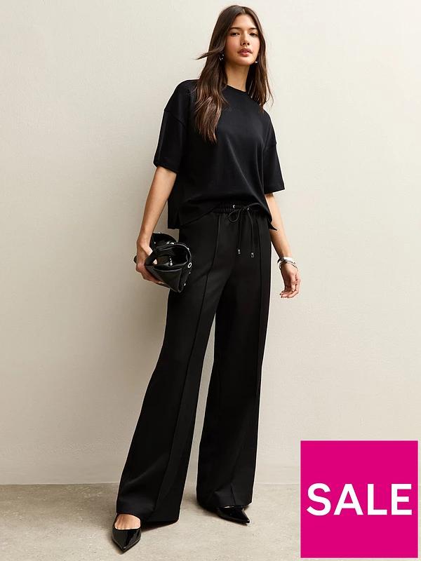 Wide Leg Drawstring Trouser