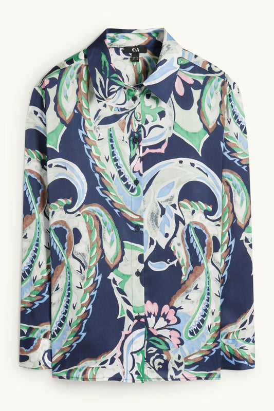 Multicolor Printed Met Patroon Blouse