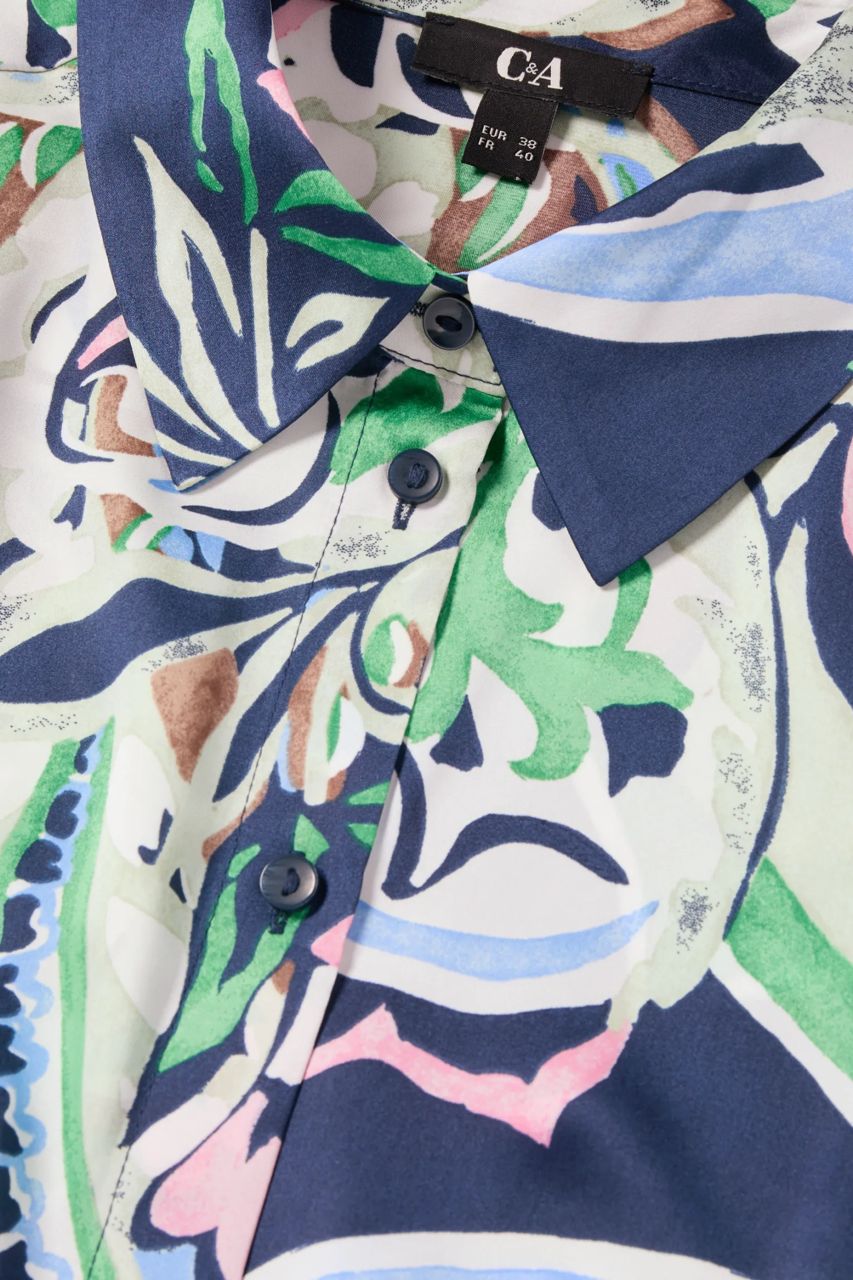 Multicolor Printed Met Patroon Blouse