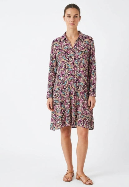 Butterfly Print Long Sleeve Dress