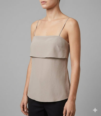 Double - Layer Spaghetti Strap Top