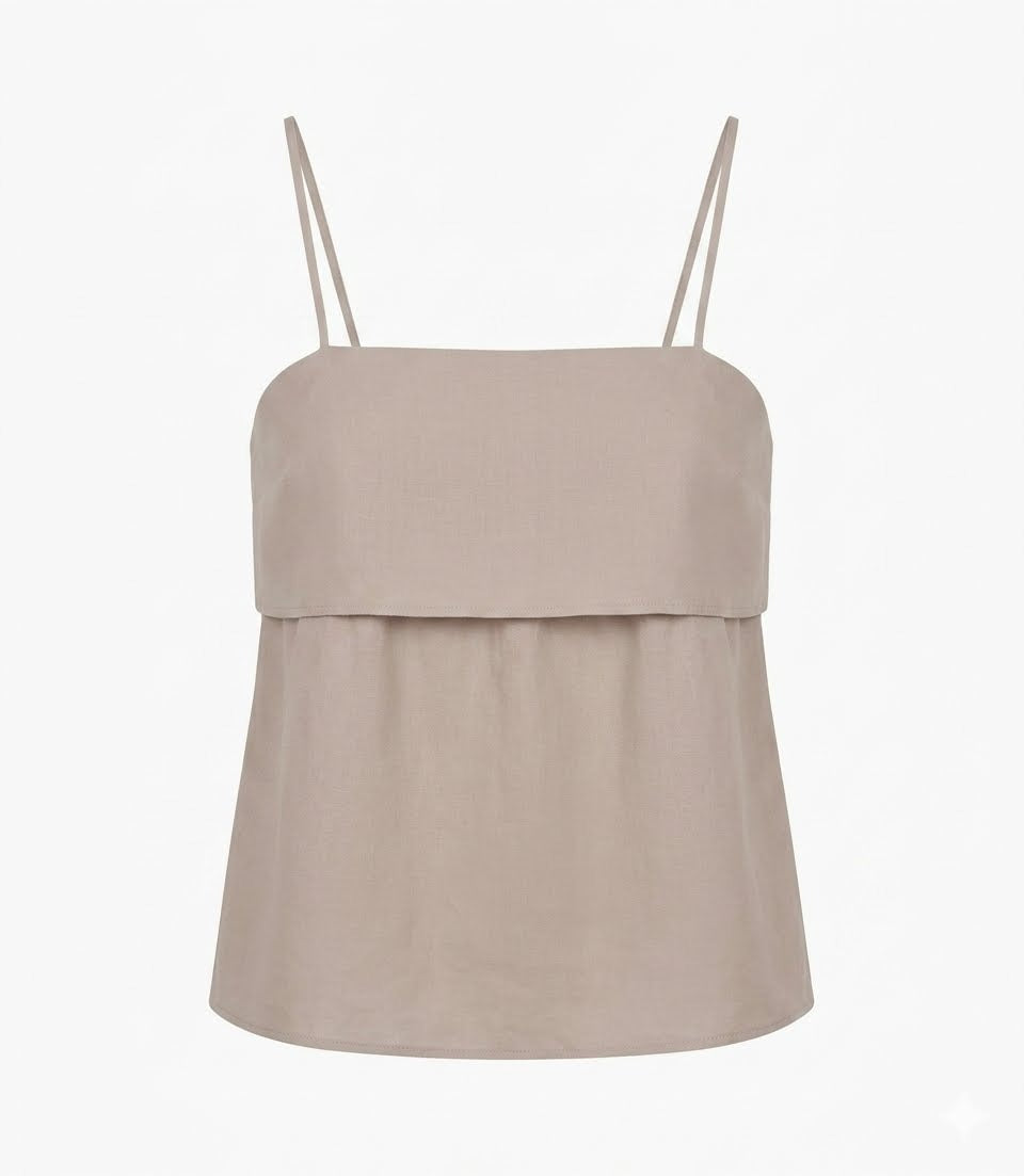 Double - Layer Spaghetti Strap Top
