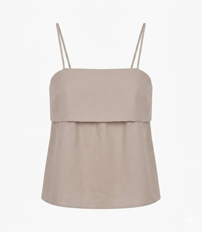 Double - Layer Spaghetti Strap Top
