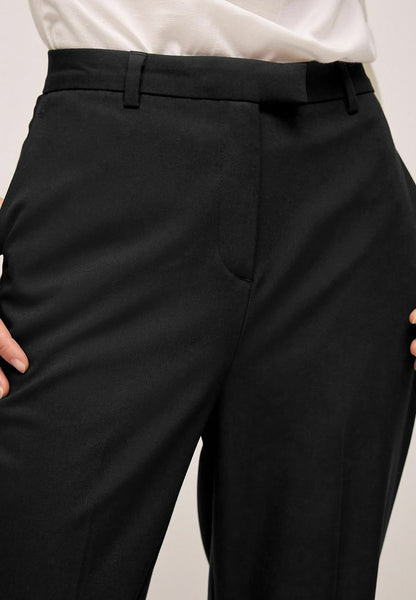 Black Tailored Stretch Bootcut Trouser
