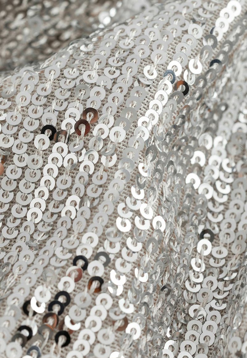 Silver Sequin Regular Fit Blazer Dress