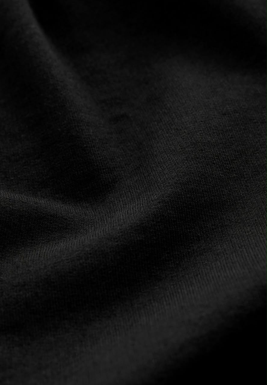 Black Square Neck Sweatshirt