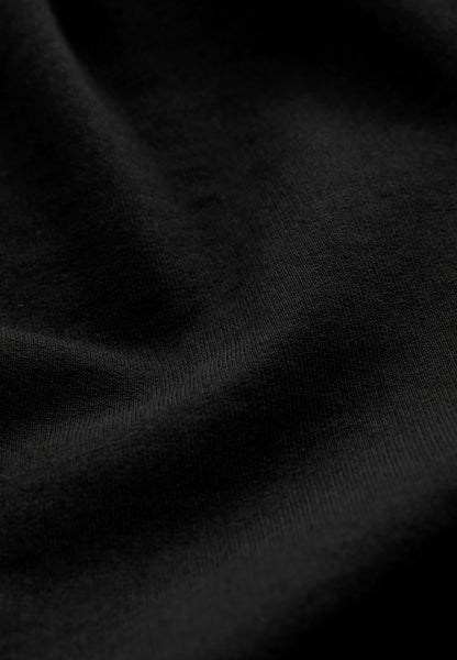 Black Square Neck Sweatshirt