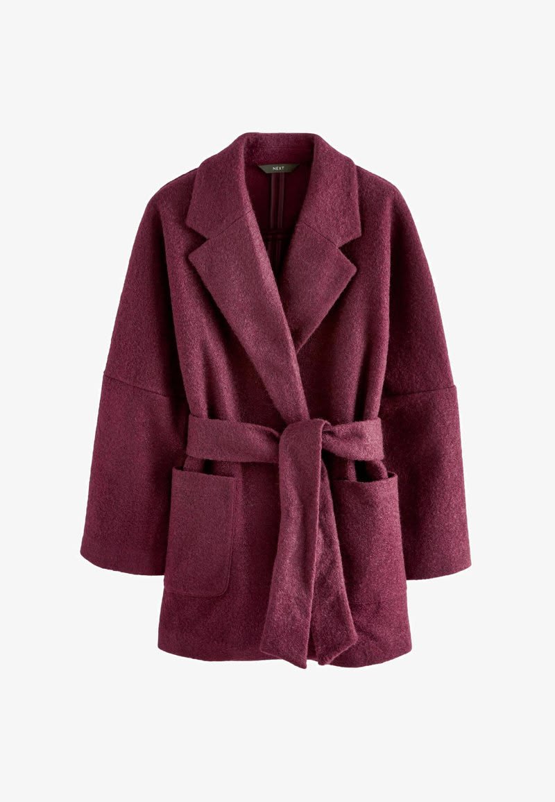 Next Burgundy Belted Coatigan