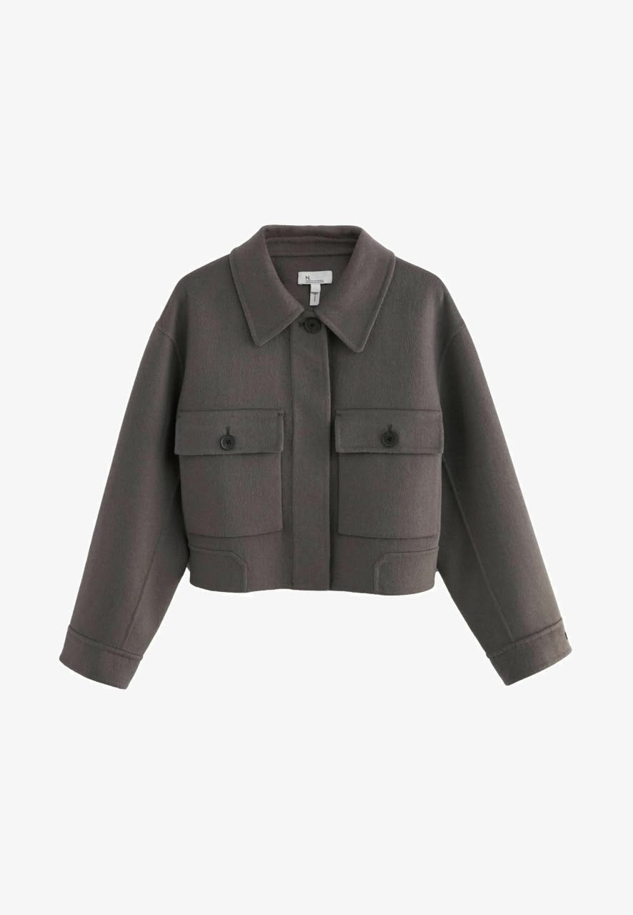 Handsewn Petite summer Jacket Mushroom Grey