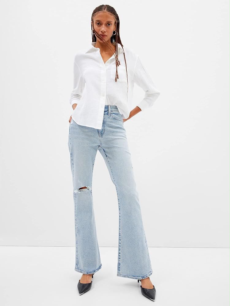 High Raise Flare Denim Jeans