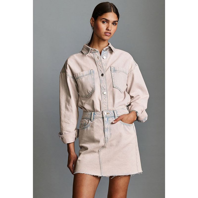 Next Tinted Denim Mini Skirt