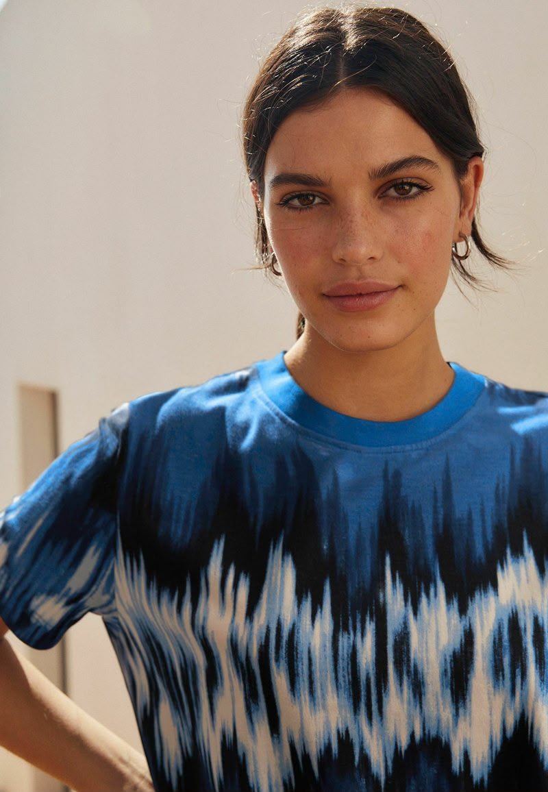 Blue Print Jersey Dress
