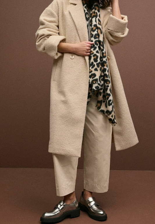 Cream Revere Collar Coatigan