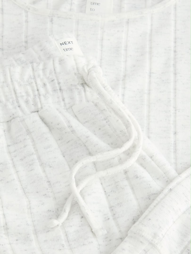 Next Mottled White Trouser Pajamas