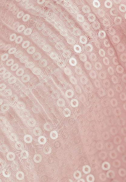 Sleeveless Sequin Regular Fit Blush - Pale Pink