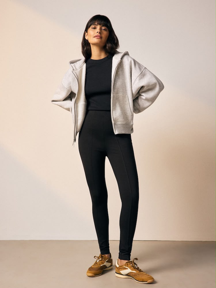 Black Ponte Leggings