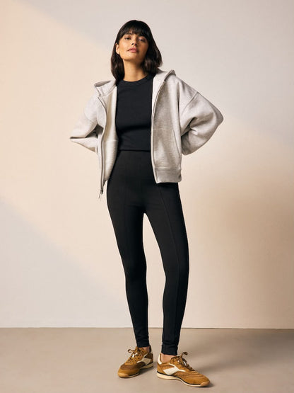Black Ponte Leggings
