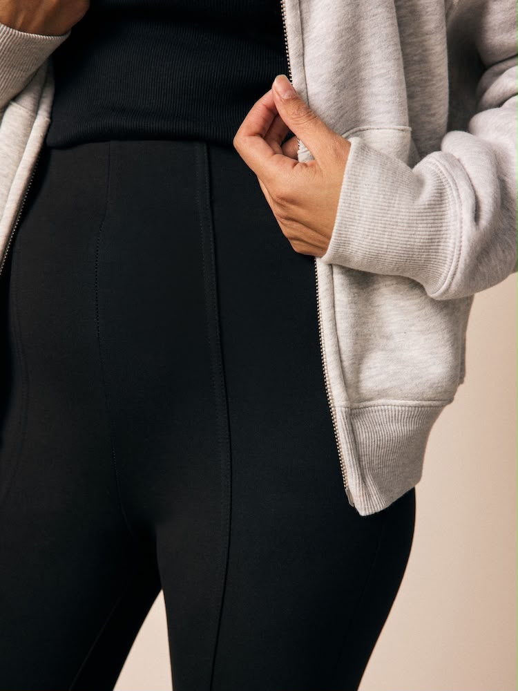Black Ponte Leggings